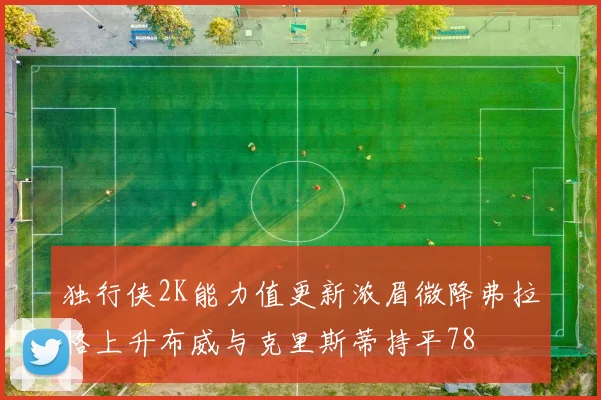 独行侠2K能力值更新浓眉微降弗拉格上升布威与克里斯蒂持平78